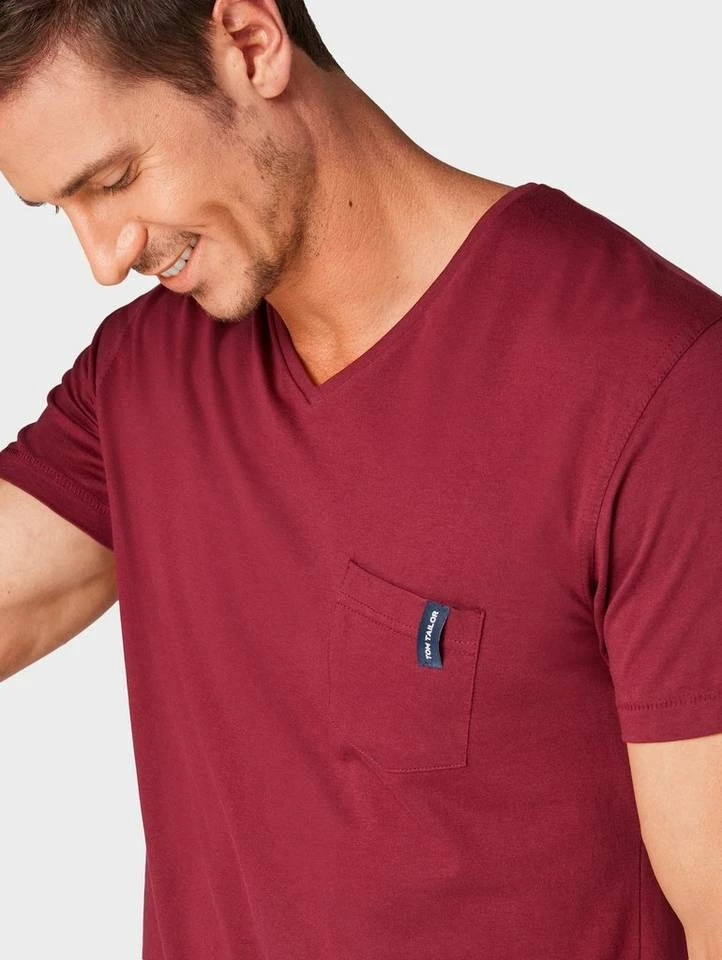 Angebote ✨ TOM TAILOR Pyjamaoberteil »Pyjama T-Shirt« Blue-medium-solid, Red-medium-solid 😍 3 Angebote ✨ TOM TAILOR Pyjamaoberteil »Pyjama T-Shirt« Blue-medium-solid, Red-medium-solid 😍 - Image 3