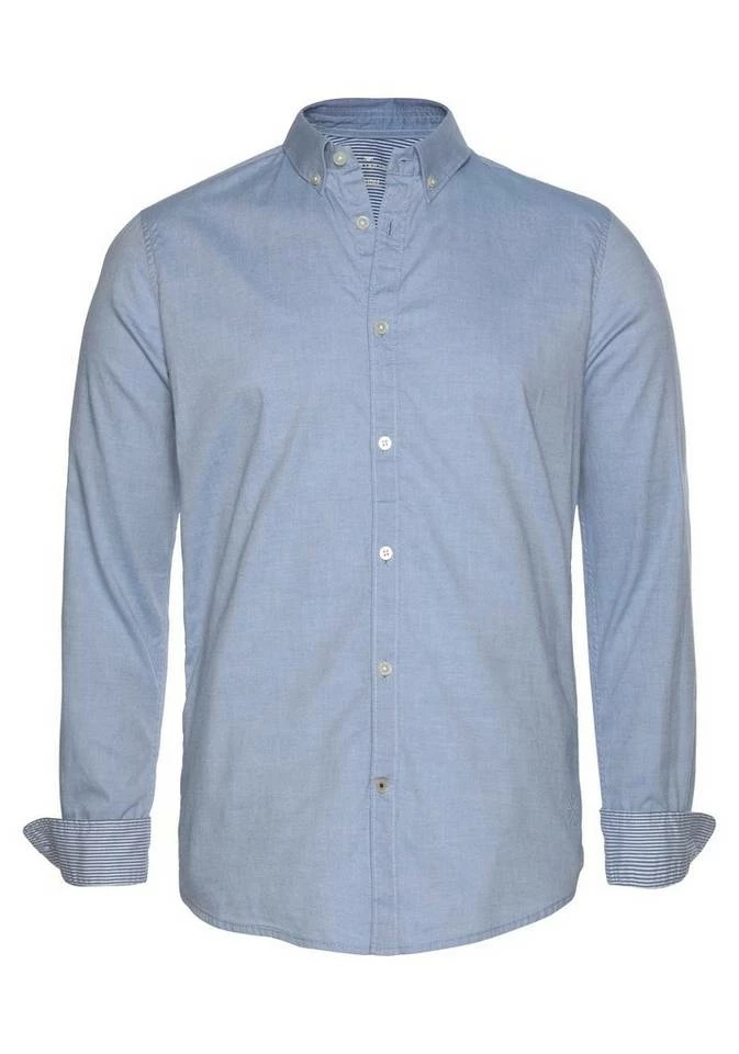 Rabatt 🤩 TOM TAILOR Langarmhemd mit Button-down-Kragen Light blue, Light blue oxford, White 😀 5 Rabatt 🤩 TOM TAILOR Langarmhemd mit Button-down-Kragen Light blue, Light blue oxford, White 😀 - Image 5