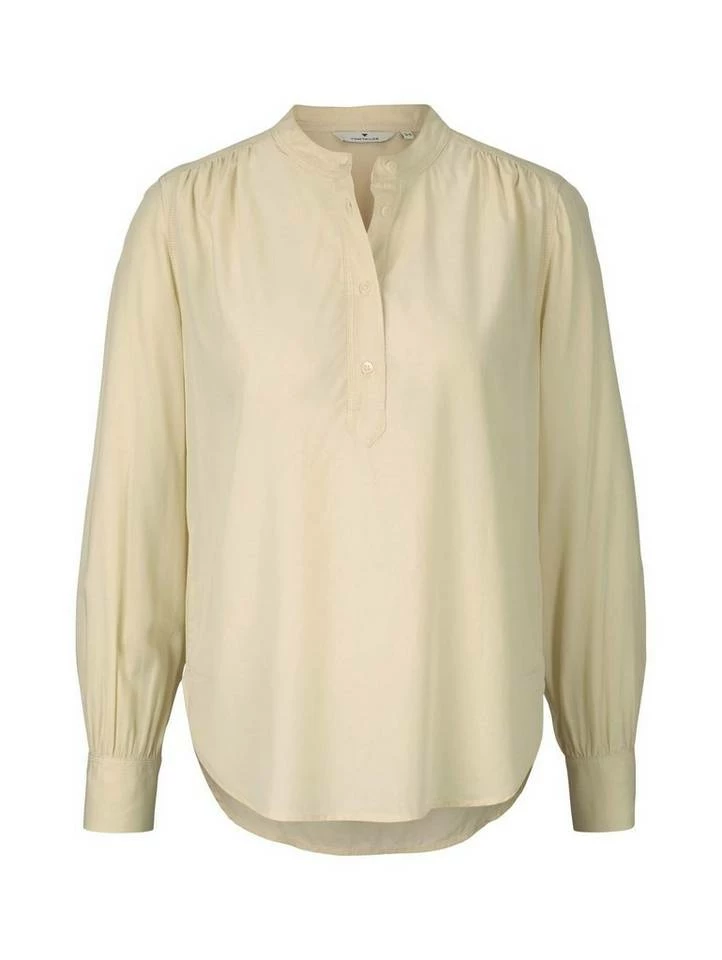Budget 🤩 TOM TAILOR Langarmbluse »Bluse mit Stehkragen« Smooth light sand, French clay beige 👍 7 Budget 🤩 TOM TAILOR Langarmbluse »Bluse mit Stehkragen« Smooth light sand, French clay beige 👍 - Image 7