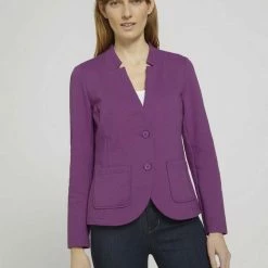 Angebote 🛒 TOM TAILOR Kurzblazer mit Ottoman-Struktur Deep black, Plum blossom lilac, Soft leaf green, Strong Red 🔥 -Tom Tailor Verkaufsgeschäft 310cea1d 03c7 5e73 b4d7 774d9c667ed1