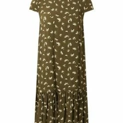 Großhandel 🌟 TOM TAILOR Sommerkleid »Damen Kleid Kurzarm« Nougat (24), Khaki white outline leaves, Sand (21), Black (85) 🔥 -Tom Tailor Verkaufsgeschäft 31590268 f1fc 5b8a 8d18 0f8b4e9e1d26