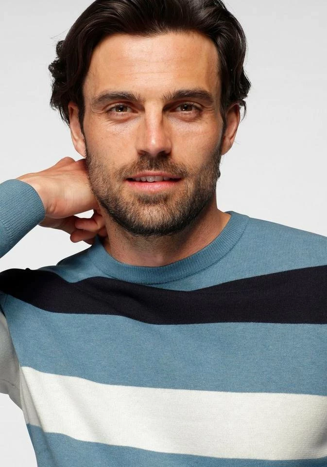 Angebote ✔️ TOM TAILOR Rundhalspullover farbig gestreift Navy-gestreift, Blau-gestreift ✔️ 3 Angebote ✔️ TOM TAILOR Rundhalspullover farbig gestreift Navy-gestreift, Blau-gestreift ✔️ - Image 3