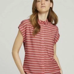 Rabatt 🔥 TOM TAILOR Kurzarmbluse Beige stripe, Blue stripe, Red offwhite stripe 💯 -Tom Tailor Verkaufsgeschäft 31f01786 796f 5acb bfaa 183cb33063c4