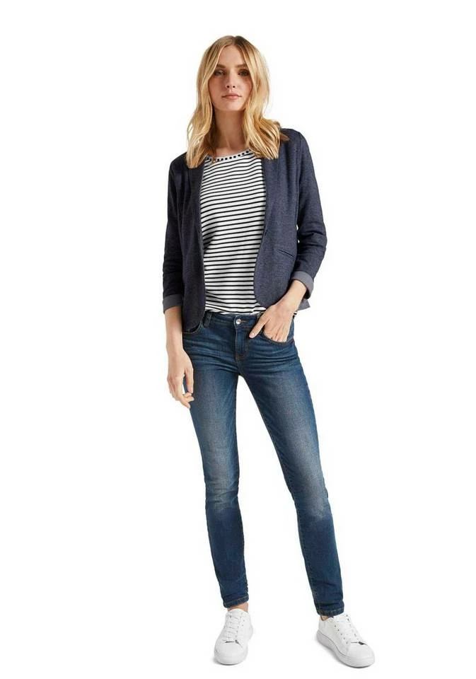 Auslauf 😉 TOM TAILOR Kurzblazer mit Wiener-Nähten Sky captain blue melange, Sky Captain Blue ❤️ 4 Auslauf 😉 TOM TAILOR Kurzblazer mit Wiener-Nähten Sky captain blue melange, Sky Captain Blue ❤️ – Bild 4