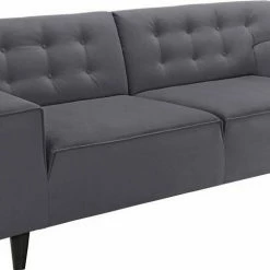 Am billigsten 🤩 TOM TAILOR 2,5-Sitzer »NORDIC CHIC«, im Retrolook, Füße wengefarben Soft purple TUS 38, Gold mustard STC 13, Sky blue TUS 6, Soft graphite TUS 9 😉 -Tom Tailor Verkaufsgeschäft 32523159