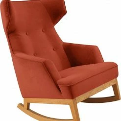 Angebote 🔔 TOM TAILOR Schaukelstuhl »COZY«, im Retrolook, mit Kedernaht und Knöpfung, Füße Eiche natur Saffron TSV 17, Dark grey TSV 39, Wine red TSV 7, Emerald TSV 3 😀 -Tom Tailor Verkaufsgeschäft 32577673