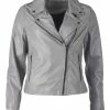 Bestes Angebot ✨ TOM TAILOR Lederjacke mit asymmetrischem Reißverschluss »TTW9003« Grey, Light blue, Black, Pink 🤩