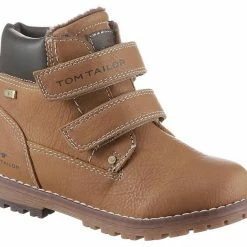 Coupon 👍 TOM TAILOR Klettboot mit TEX-Ausstattung Camelfarben, Dunkelblau, Navy, Camel 🛒