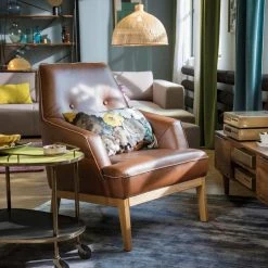 Blitzangebot ✔️ TOM TAILOR Sessel »COZY«, im Retrolook, mit Kedernaht und Knöpfung, Füße Eiche natur Cognac VIP 2, Chocolate VIP 4 🔥 -Tom Tailor Verkaufsgeschäft 33603698