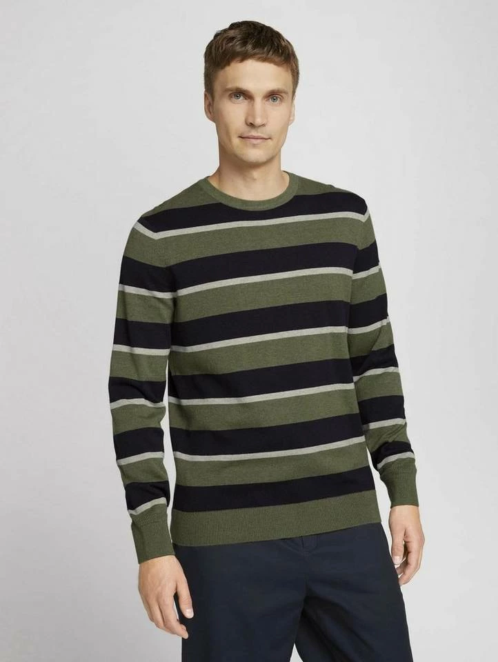 Blitzangebot 🔥 TOM TAILOR Rundhalspullover mit Blockstreifen Camel navy red stripe, Navy white beige stripe, Blue navy white stripe, Beige navy block stripe 🥰 34 Blitzangebot 🔥 TOM TAILOR Rundhalspullover mit Blockstreifen Camel navy red stripe, Navy white beige stripe, Blue navy white stripe, Beige navy block stripe 🥰 - Image 34