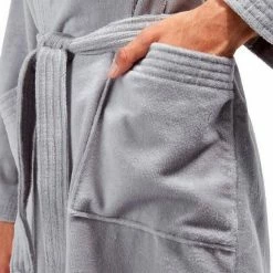 Blitzangebot 😍 Unisex-Bademantel »Velours«, TOM TAILOR, in feiner Samt-Optik Navy, Grau, Aquablau, Weiß 🎁 -Tom Tailor Verkaufsgeschäft 33771995