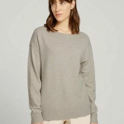 Brandneu 💯 TOM TAILOR Strickpullover »Pullover mit U-Boot Ausschnitt« Cold beige melange, Coal Grey Melange ⌛ -Tom Tailor Verkaufsgeschäft 338b5379 ecb0 50be 9ea9 1b0619d6ef8b