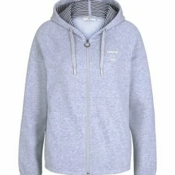 Blitzangebot 🔔 TOM TAILOR Sweatjacke »Sweatjacke mit Bio-Baumwolle« Comfort grey melange, Sky Captain Blue 😉 -Tom Tailor Verkaufsgeschäft 33a32598 9d3b 5ac6 9ec0 b9debf7e6ed0