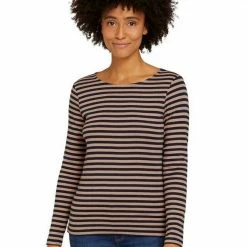 Am billigsten 🎁 TOM TAILOR Langarmshirt mit Schlitz Gestreift-marine, Gestreift-grün, Beige-gestreift 💯 -Tom Tailor Verkaufsgeschäft 33ab6388 6a39 5ae1 9204 1ccbf363bcb5