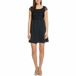 Rabatt 🛒 TOM TAILOR Sommerkleid »TOM TAILOR Denim Midi-Kleid elegantes Damen Crochet-Kleid mit Denim-Patch Freizeit-Kleid Blau« 🔥