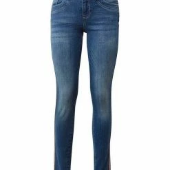 Angebote 😍 TOM TAILOR Röhrenjeans »Alexa slim« mit coolem Galon-Streifen an der Seitennaht ✨ -Tom Tailor Verkaufsgeschäft 34302889