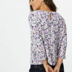 Bester Verkauf ✨ TOM TAILOR Langarmbluse Offwhite floral design, Navy floral design, Plum blossom lilac 😀 -Tom Tailor Verkaufsgeschäft 3450f390 d0ef 52d3 9526 8867525e219f