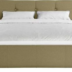 Rabatt 🔥 TOM TAILOR Polsterbett »CLASSIC BUTTON«, mit Knopfheftung am Kopfteil, wahlweise mit Lattenrost und Matratze Woven grey TBO 19, Soft emerald TBO 616, Wood NTLO 4, Oil NTLO 10 ⌛