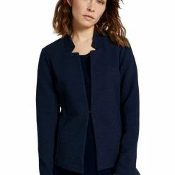 Top 10 ✔️ TOM TAILOR Kurzblazer in Ottoman Struktur Pfirsich, Dunkelblau 🛒 -Tom Tailor Verkaufsgeschäft 34726f2c c176 5138 a1bf e1d7fb544e48