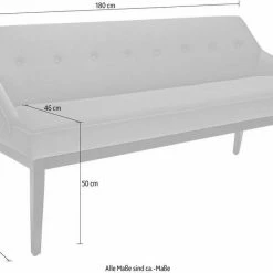 Aktion ⌛ TOM TAILOR Sitzbank »COZY«, mit schwarzen Holzfüßen, Breite 180 cm Ivory STC 1, Gold mustard STC 13, Nude TSV 27, Wine red TSV 7 😍 -Tom Tailor Verkaufsgeschäft 34785973