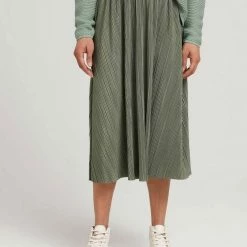 Top 10 😍 TOM TAILOR Sommerrock »Plissierter Midirock« Deep black, Dusty mid olive 🎉 -Tom Tailor Verkaufsgeschäft 3525cbd4 7555 59d0 a6c4 64146bfe7841