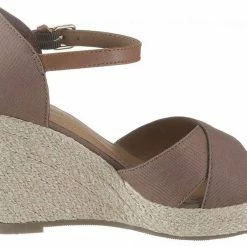 Bestes Angebot 😉 TOM TAILOR 🩴 Sandalette mit verstellbarer Schnalle Taupe, Rot, Nachtblau 🥰 -Tom Tailor Verkaufsgeschäft 35299379