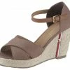 Bestes Angebot 😉 TOM TAILOR 🩴 Sandalette mit verstellbarer Schnalle Taupe, Rot, Nachtblau 🥰