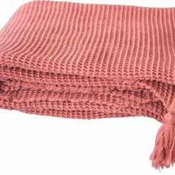 Bestes Angebot 🔥 Plaid »Honeycomb«, TOM TAILOR, mit Quasten Blau, Altrosa, Rosé, Grün 🎉 -Tom Tailor Verkaufsgeschäft 35378849