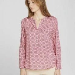 Rabatt ❤️ TOM TAILOR Langarmbluse »Gemusterte Bluse mit TENCEL(TM) Modal« Navy flower design, Pink geometrical design, Blue geometrical design, Navy offwhite stripe 👍 -Tom Tailor Verkaufsgeschäft 353f162a 739c 5364 a31e 51f184696d23