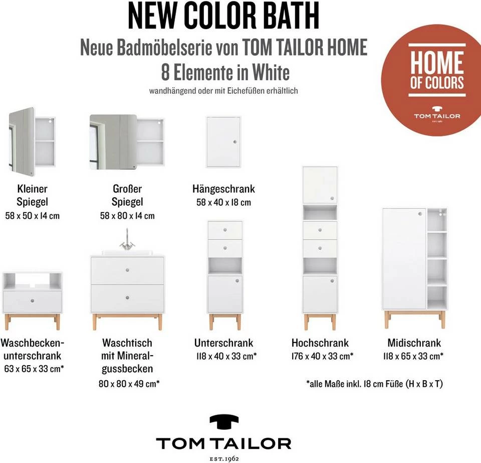 Bester Verkauf ❤️ TOM TAILOR Waschtisch »COLOR BATH«, mit integriertem Mineralgussbecken, Breite 80 cm Anthracite, Petrol, Dove, Brilliant white ⭐ 10 Bester Verkauf ❤️ TOM TAILOR Waschtisch »COLOR BATH«, mit integriertem Mineralgussbecken, Breite 80 cm Anthracite, Petrol, Dove, Brilliant white ⭐ - Image 10