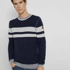 Neu ⭐ TOM TAILOR Strickpullover »Melierter Strickpullover« Navy white plated stripe, White black plated stripe, Blue, Stroke Green 🔥 -Tom Tailor Verkaufsgeschäft 357048e3 2910 511b 8d97 ebc330a5584e