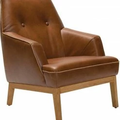 Blitzangebot ✔️ TOM TAILOR Sessel »COZY«, im Retrolook, mit Kedernaht und Knöpfung, Füße Eiche natur Cognac VIP 2, Chocolate VIP 4 🔥