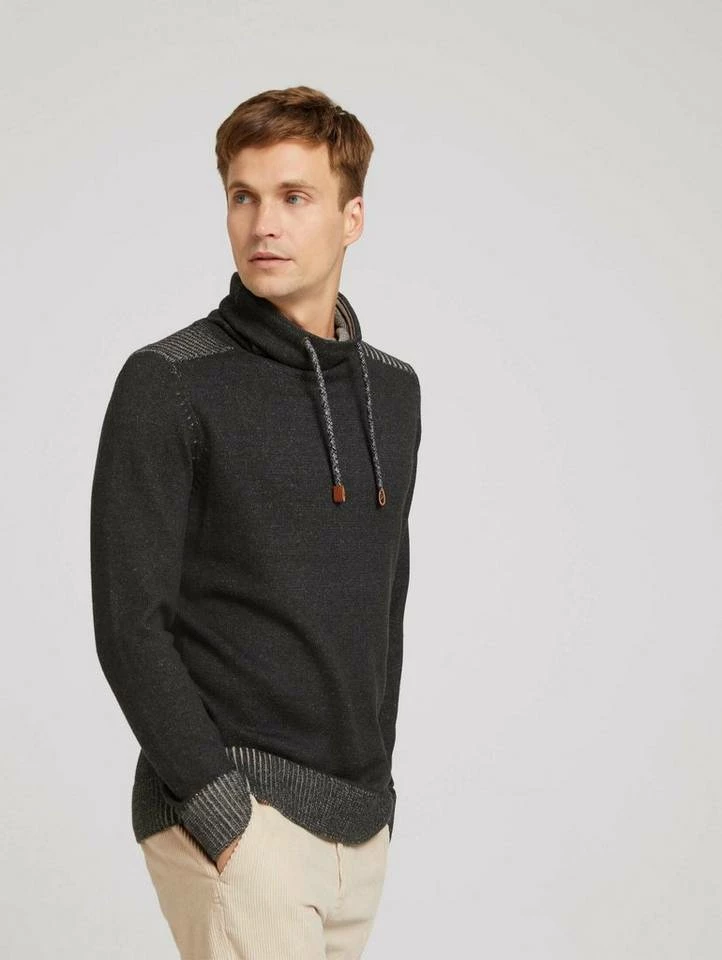 Großhandel 🛒 TOM TAILOR Strickpullover »Pullover mit Snood Stehkragen« Decadent Bordeaux, Sky Captain Blue, Soft buttercream, Black Grey Melange ⭐ 4 Großhandel 🛒 TOM TAILOR Strickpullover »Pullover mit Snood Stehkragen« Decadent Bordeaux, Sky Captain Blue, Soft buttercream, Black Grey Melange ⭐ - Image 4