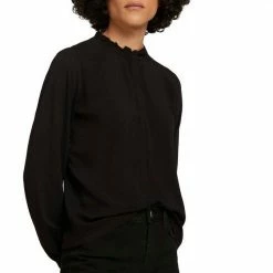 Schlussverkauf 🔔 TOM TAILOR Blusenshirt mit Rüschendetails Schwarz, Dunkelgrün, Hellbeige 😉 -Tom Tailor Verkaufsgeschäft 35adc328 1d61 5b3e a9c6 dd2adda92f07