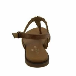 Besorgen 👍 TOM TAILOR »Tom Tailor Damen 1193904 🩴 Sandalette Zehentrenner Sommer« Riemchensandale Cognac, Navy 🎉 -Tom Tailor Verkaufsgeschäft 369cc3a7 9701 5006 9f19 73415e3081cd