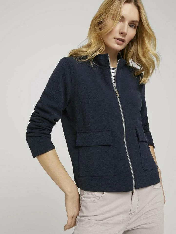 Bestes Angebot 🔔 TOM TAILOR Sweatjacke »Strukturierte Sweatjacke mit Stehkragen« 🥰 4 Bestes Angebot 🔔 TOM TAILOR Sweatjacke »Strukturierte Sweatjacke mit Stehkragen« 🥰 - Image 4