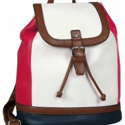 Aktion ⌛ TOM TAILOR Cityrucksack »Juna«, in schicker Farbkombi Rosé-weiß-grau, Marine-weiß-rot 🛒