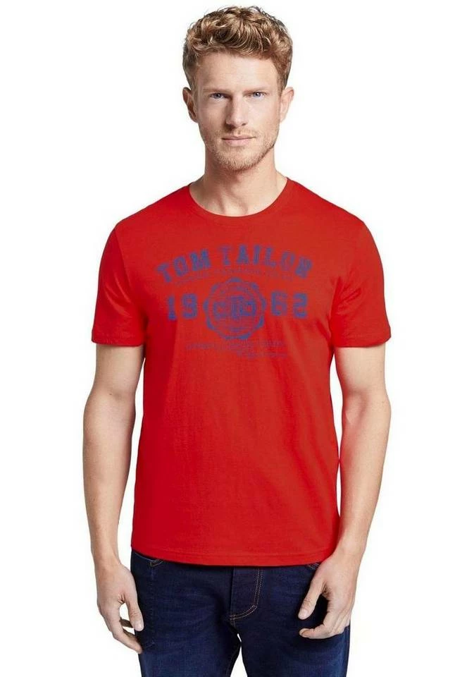 Top 10 ⌛ TOM TAILOR T-Shirt mit Logofrontprint Offwhite, Plain red, Sky captain blue white melange, Royalblau 🎁 30 Top 10 ⌛ TOM TAILOR T-Shirt mit Logofrontprint Offwhite, Plain red, Sky captain blue white melange, Royalblau 🎁 - Image 30