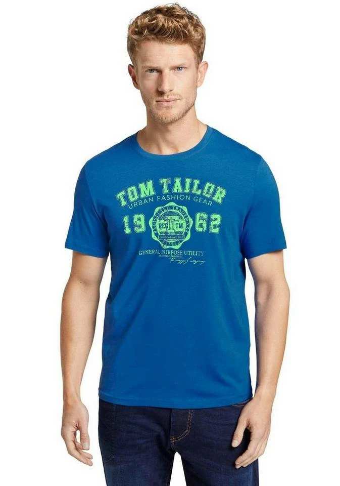 Top 10 ⌛ TOM TAILOR T-Shirt mit Logofrontprint Offwhite, Plain red, Sky captain blue white melange, Royalblau 🎁 24 Top 10 ⌛ TOM TAILOR T-Shirt mit Logofrontprint Offwhite, Plain red, Sky captain blue white melange, Royalblau 🎁 - Image 24