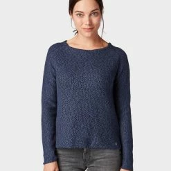 Bester Verkauf 🥰 TOM TAILOR Strickpullover »Pullover mit Wabenstruktur« Dark Denim Blue, Fog Grey Melange, Desert sand melange, Khaki olive 😉 -Tom Tailor Verkaufsgeschäft 37985783 b898 5b37 9eb7 ff435de149f4