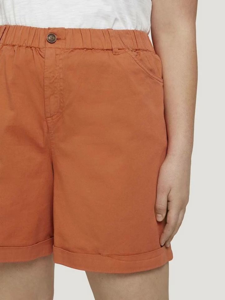 Billig ✔️ TOM TAILOR MY TRUE ME Bermudas »Plus - Relaxed Bermuda Shorts« Washed jasper green, Sundown coral 🥰 4 Billig ✔️ TOM TAILOR MY TRUE ME Bermudas »Plus - Relaxed Bermuda Shorts« Washed jasper green, Sundown coral 🥰 - Image 4