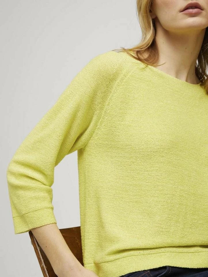 Brandneu 🧨 TOM TAILOR Strickpullover »Pullover mit U-Boot-Ausschnitt« Whisper White, Celery ice 🌟 5 Brandneu 🧨 TOM TAILOR Strickpullover »Pullover mit U-Boot-Ausschnitt« Whisper White, Celery ice 🌟 – Bild 5