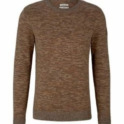 Angebote 🔔 TOM TAILOR Strickpullover »Pullover aus Bio-Baumwolle« Cognac blue offwhite structure, Navy base multicolor structure 🌟 -Tom Tailor Verkaufsgeschäft 397f4e37 7b99 5f48 80b0 52b5d69f48b9