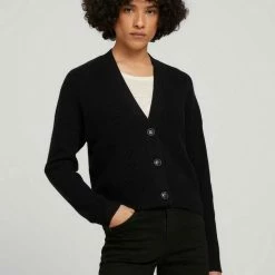 Brandneu 💯 TOM TAILOR Strickjacke »Kurzer Cardigan« Deep black, Java dark brown, Dark pine green, Cold beige melange 🥰 -Tom Tailor Verkaufsgeschäft 3a30d06e d2f9 5910 8ffb ff39c560bedc