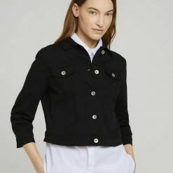 Besorgen 🔥 TOM TAILOR 👖 Jeansjacke Deep black, White, Celery ice 🌟 -Tom Tailor Verkaufsgeschäft 3b603a6d 99bb 5e88 8553 338c8ad7ad0c