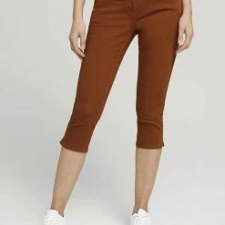 Rabatt 😉 TOM TAILOR 3/4-Jeans »Alexa« White, Caramel Brown, Deep black, Offwhite thin stripe printed 😀 -Tom Tailor Verkaufsgeschäft 3c43da10 ba7a 5235 abad 7c9ef02f70c4