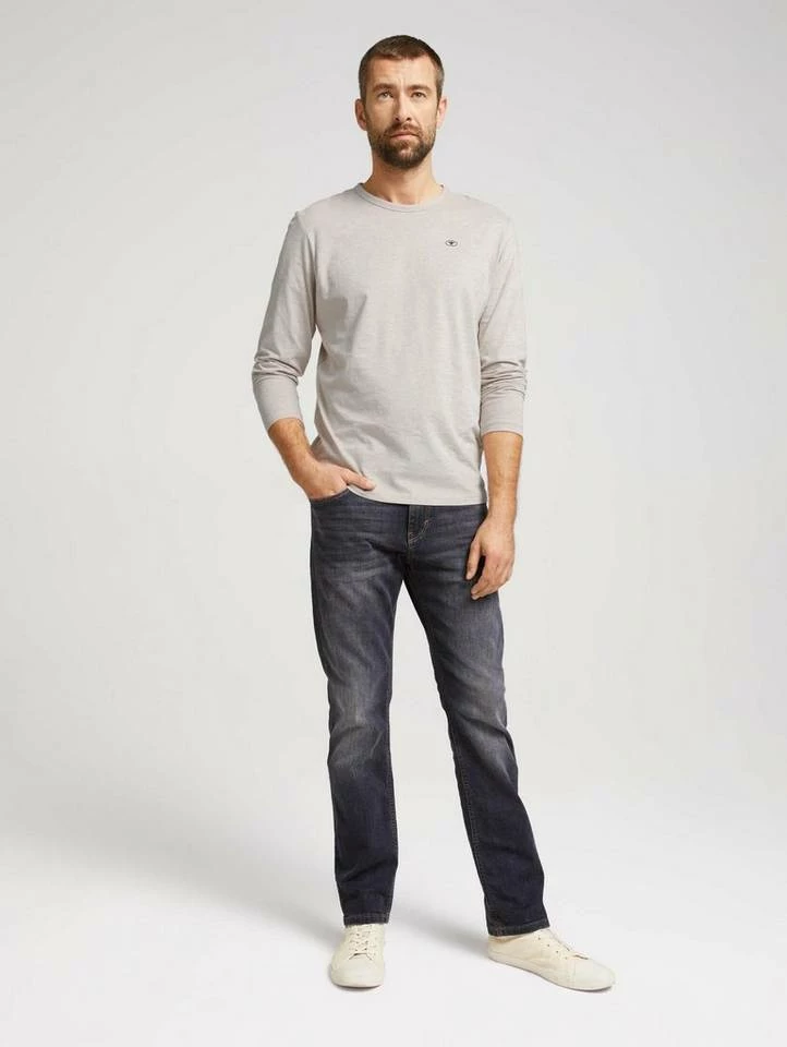 Brandneu 🎉 TOM TAILOR T-Shirt »Basic Lonsleeve« Calm cloud blue, Soft peach orange, Sky Captain Blue, Cosy soft beige melange 🥰 3 Brandneu 🎉 TOM TAILOR T-Shirt »Basic Lonsleeve« Calm cloud blue, Soft peach orange, Sky Captain Blue, Cosy soft beige melange 🥰 - Image 3