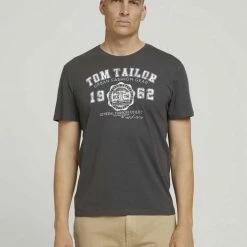 Auslauf 🧨 TOM TAILOR T-Shirt »T-Shirt mit Print im Doppelpack« Dark Blue, Tarmac Grey 🧨 -Tom Tailor Verkaufsgeschäft 3ca066d1 a2ff 5ca4 860d bf186c6a280e