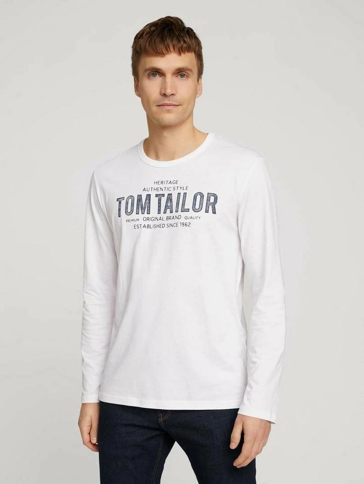 Angebote 🔔 TOM TAILOR T-Shirt »Langarmshirt mit Logoprint« Black, White 🌟 17 Angebote 🔔 TOM TAILOR T-Shirt »Langarmshirt mit Logoprint« Black, White 🌟 - Image 17