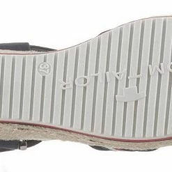 Bestpreis ✔️ TOM TAILOR 🩴 Sandalette mit Logoschriftzug 🔔 -Tom Tailor Verkaufsgeschäft 3dac1b45 fbca 5249 87a8 a4a079c420c6